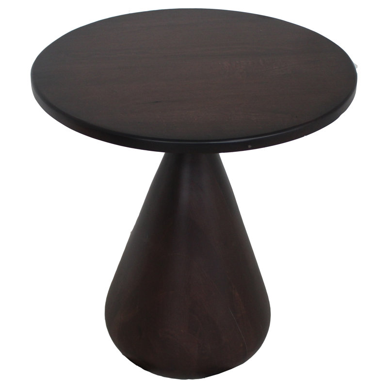 Loon Peak® Erni 22'' Tall Solid Wood Block End Table Wayfair